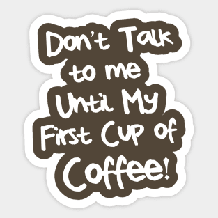 fueled by coffee Sticker